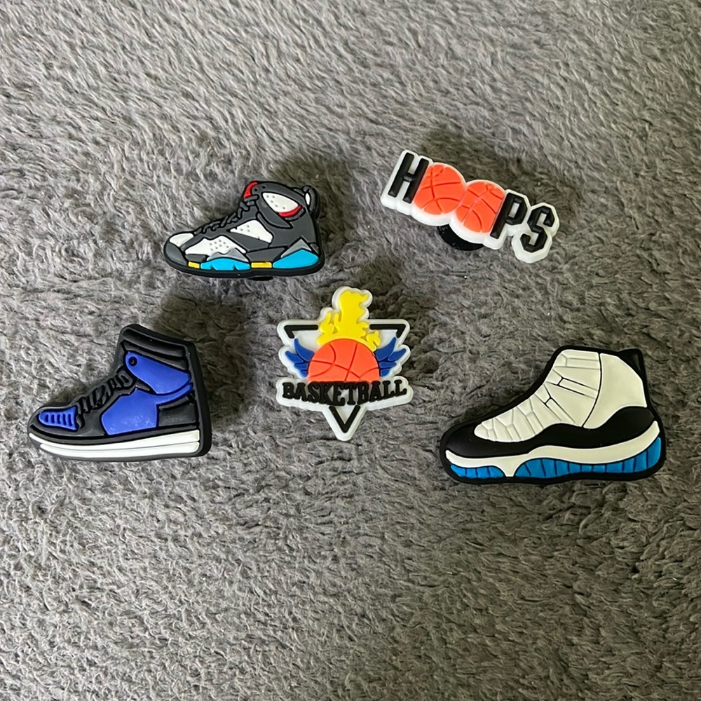 Basketball Croc charms new set of 5